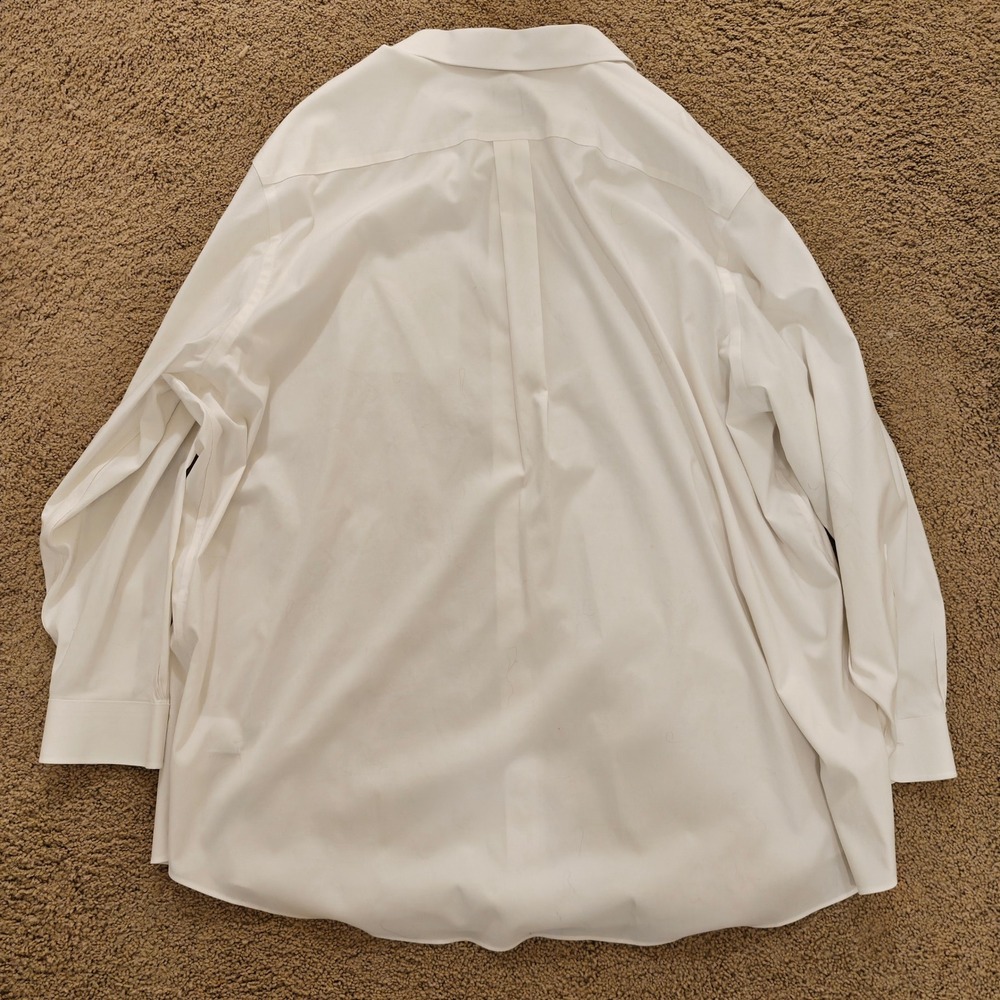 Brooks Brothers Madison Fit Non-Iron Supima Cotton White Dress Shirt 20 36/37 - Picture 4 of 7